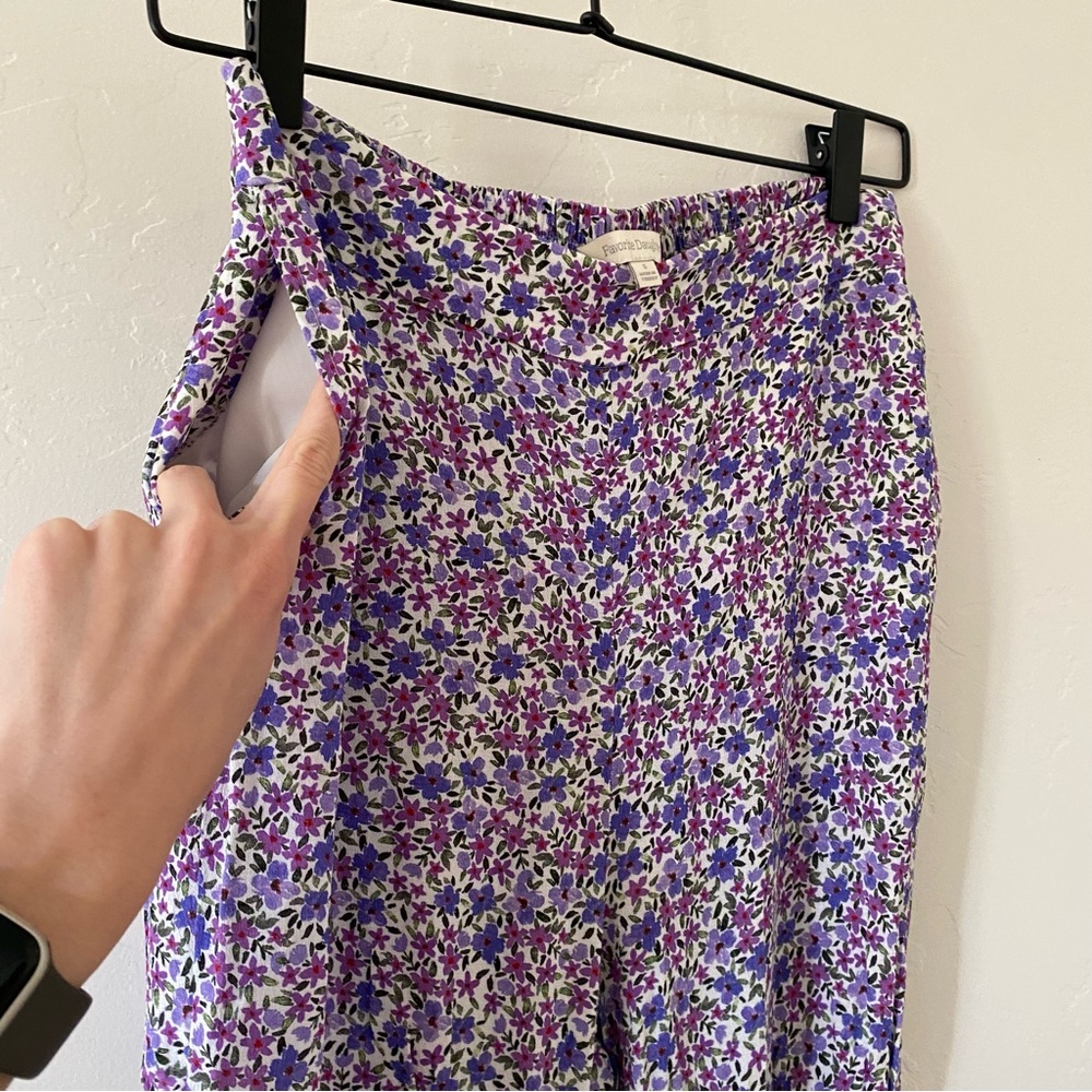 Favorite Daughter Purple Floral Wide-Leg Pants - Picture 6 of 14